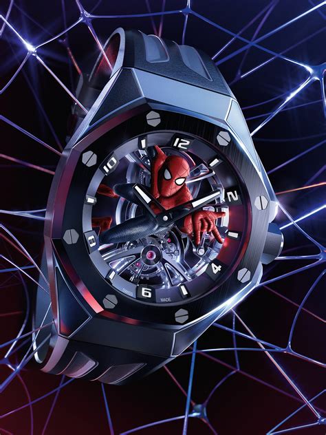 spider-man versace q|Audemars Piguet x Marvel: Royal Oak Concept Tourbillon .